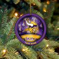 Minnesota Vikings Circle Aluminium Custom Ornament 2 Side Trending New Arrivals H52912 ETUG311023