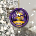 Minnesota Vikings Circle Aluminium Custom Ornament 2 Side Trending New Arrivals H52912 ETUG311023