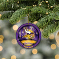 Minnesota Vikings Circle Aluminium Custom Ornament 2 Side Trending New Arrivals H52912 ETUG311023