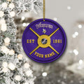 Minnesota Vikings Fitness Circle Aluminium Custom Ornament 2 Side Trending New Arrivals H52884 ETUG311023