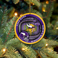 Minnesota Vikings Stadium Circle Aluminium Custom Ornament 2 Side Trending New Arrivals H52906 ETUG311023