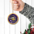 Minnesota Vikings Stadium Circle Aluminium Custom Ornament 2 Side Trending New Arrivals H52906 ETUG311023