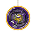 Minnesota Vikings Stadium Circle Aluminium Custom Ornament 2 Side Trending New Arrivals H52906 ETUG311023