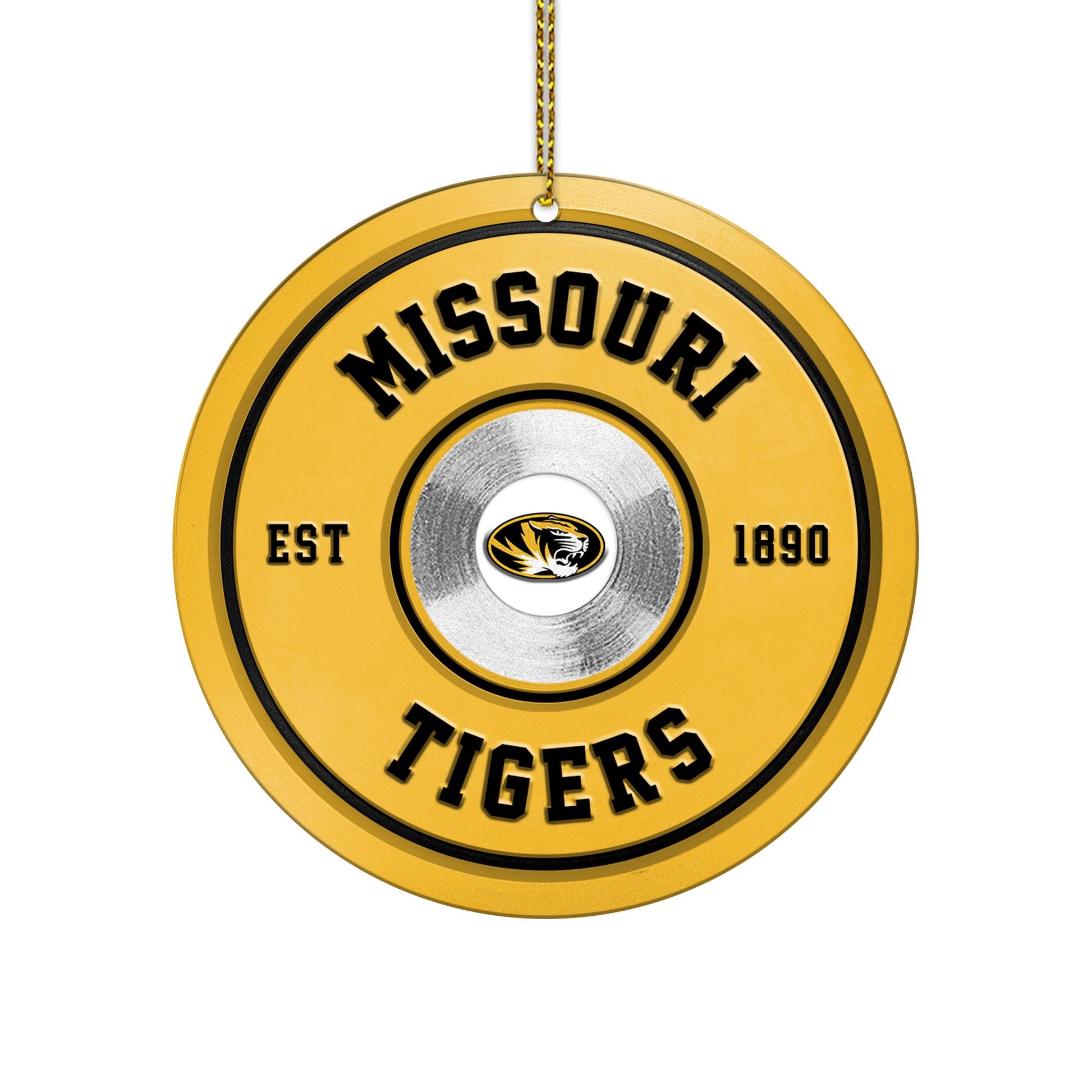 Missouri Tigers Fitness Circle Aluminium Ornament 2 Side Trending New Arrivals H52883 ETUG311023