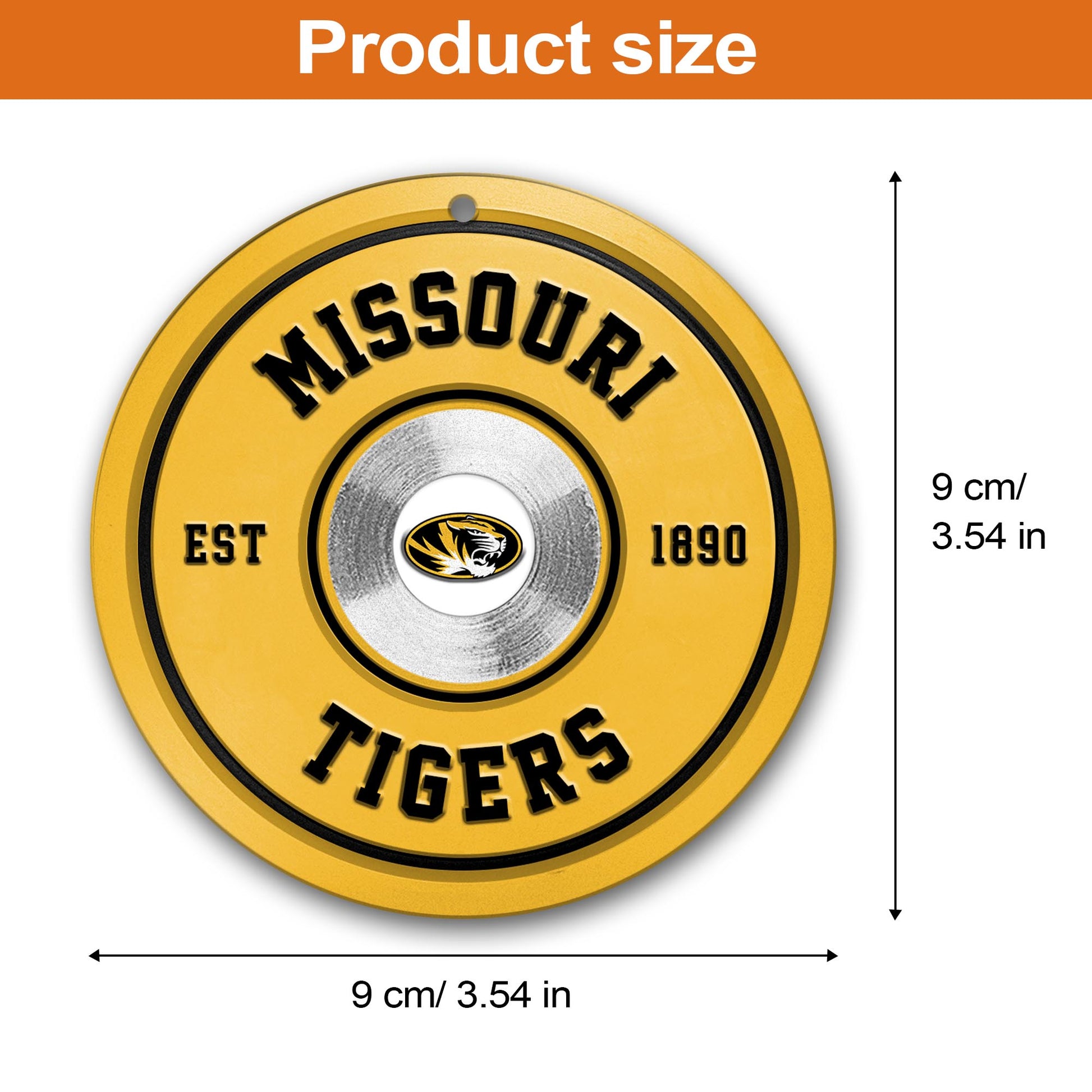 Missouri Tigers Fitness Circle Aluminium Ornament 2 Side Trending New Arrivals H52883 ETUG311023