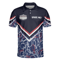 Spare Me Bowling Short Sleeve Polo Shirt Bowling Ball And Pin Pattern Polo Shirt Best Bowling Shirt For Men - 3