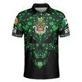 St Patricks Day Skull Polo Shirt Cool Skull St Patricks Day Polo Shirt St Patrick Shirt For Men - 3