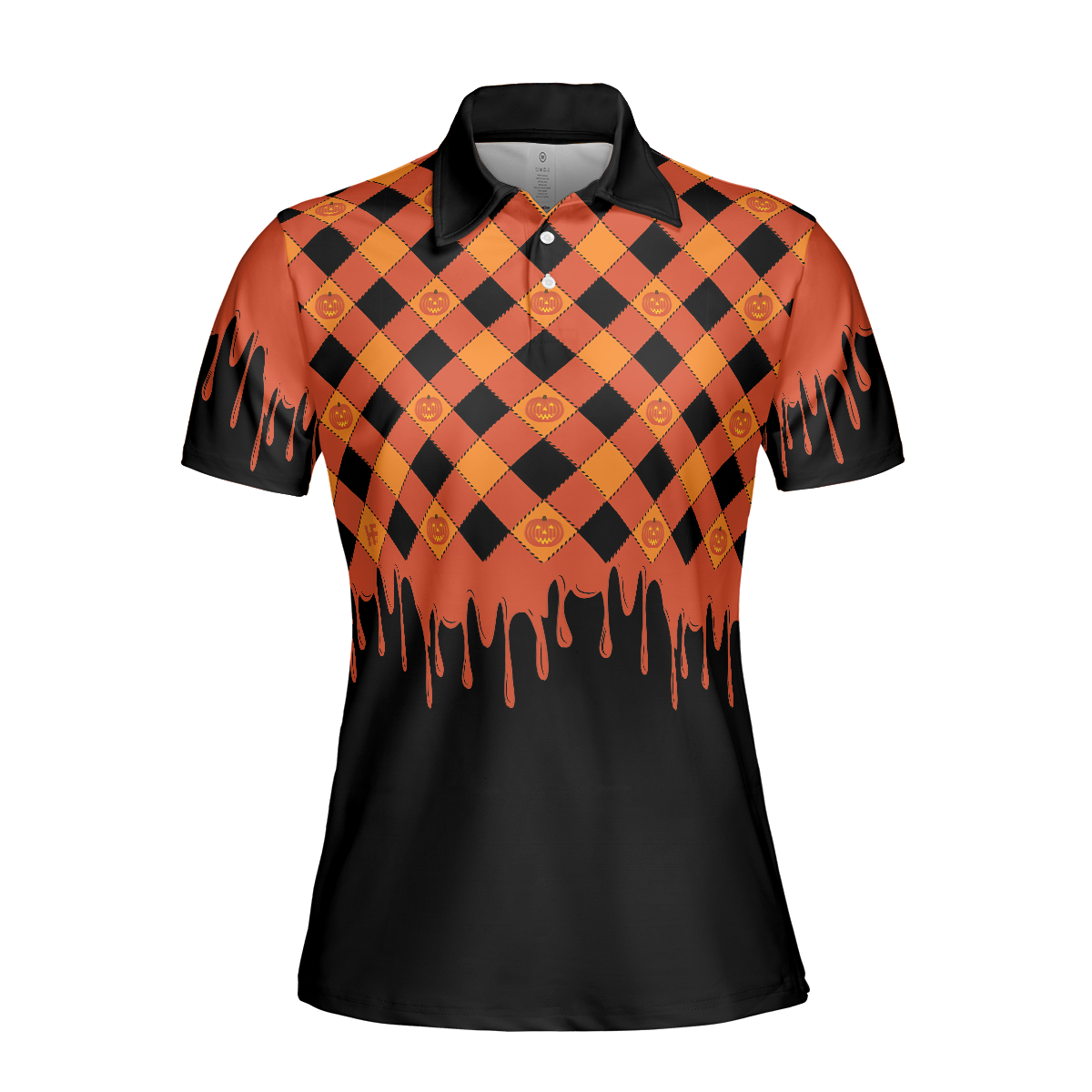 Trick or Teach Short Sleeve Women Polo Shirt Halloween Shirt For Women - 3