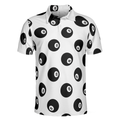 Billiards Pool Snooker 8 Balls Pattern Polo Shirt Ball Pattern Billiards Polo Shirt For Men Billiards Gift Idea - 3