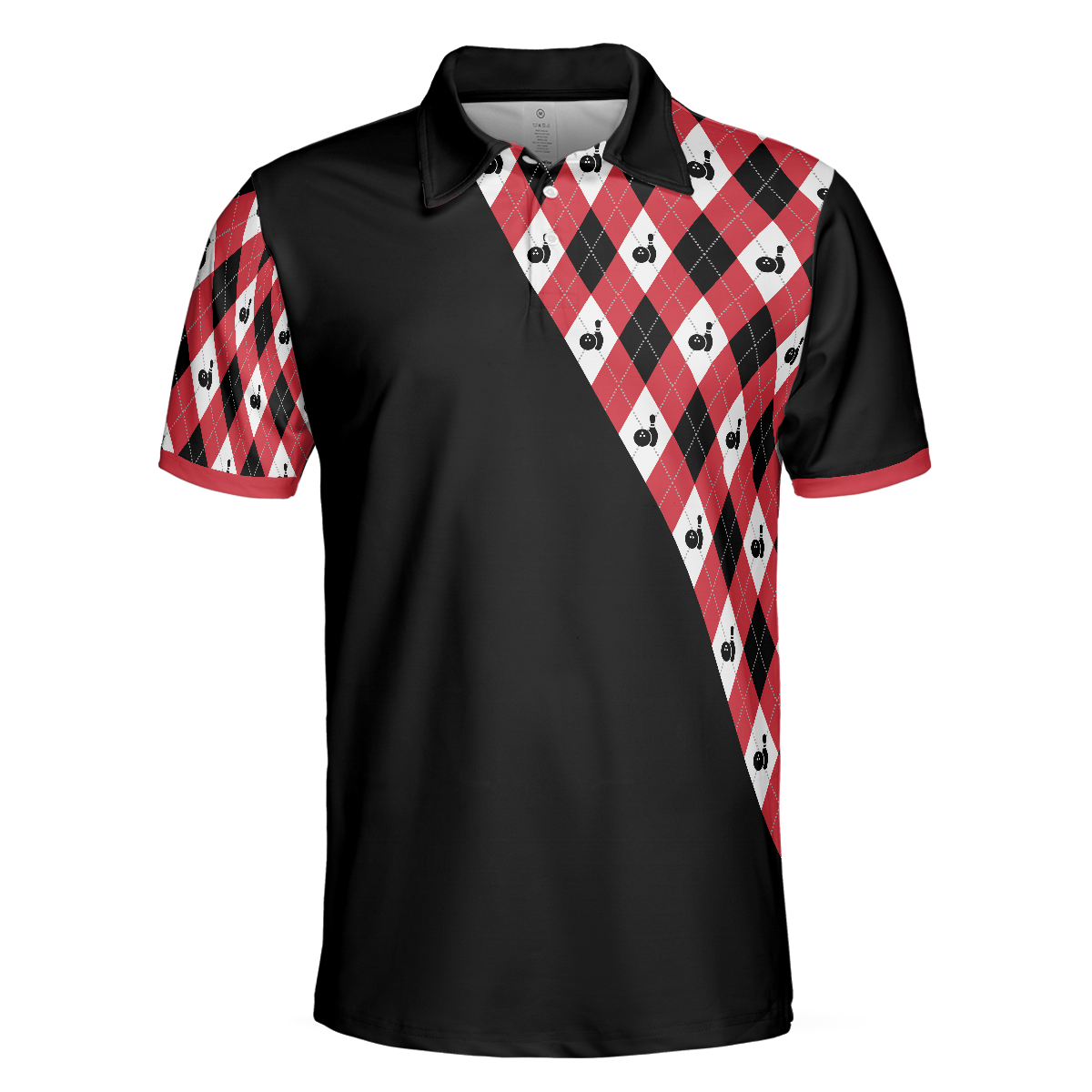 They See Me Bowlin They Hatin Polo Shirt Bowling Plaid Pattern Shirt Funny Polo Shirt With Sayings - 3