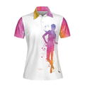 Some Girls Play With Dolls Real Girls Play Golf Short Sleeve Women Polo Shirt - 3