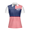 Lady Squad America Flag Golf Shirt Short Sleeve Women Polo Shirt - 3