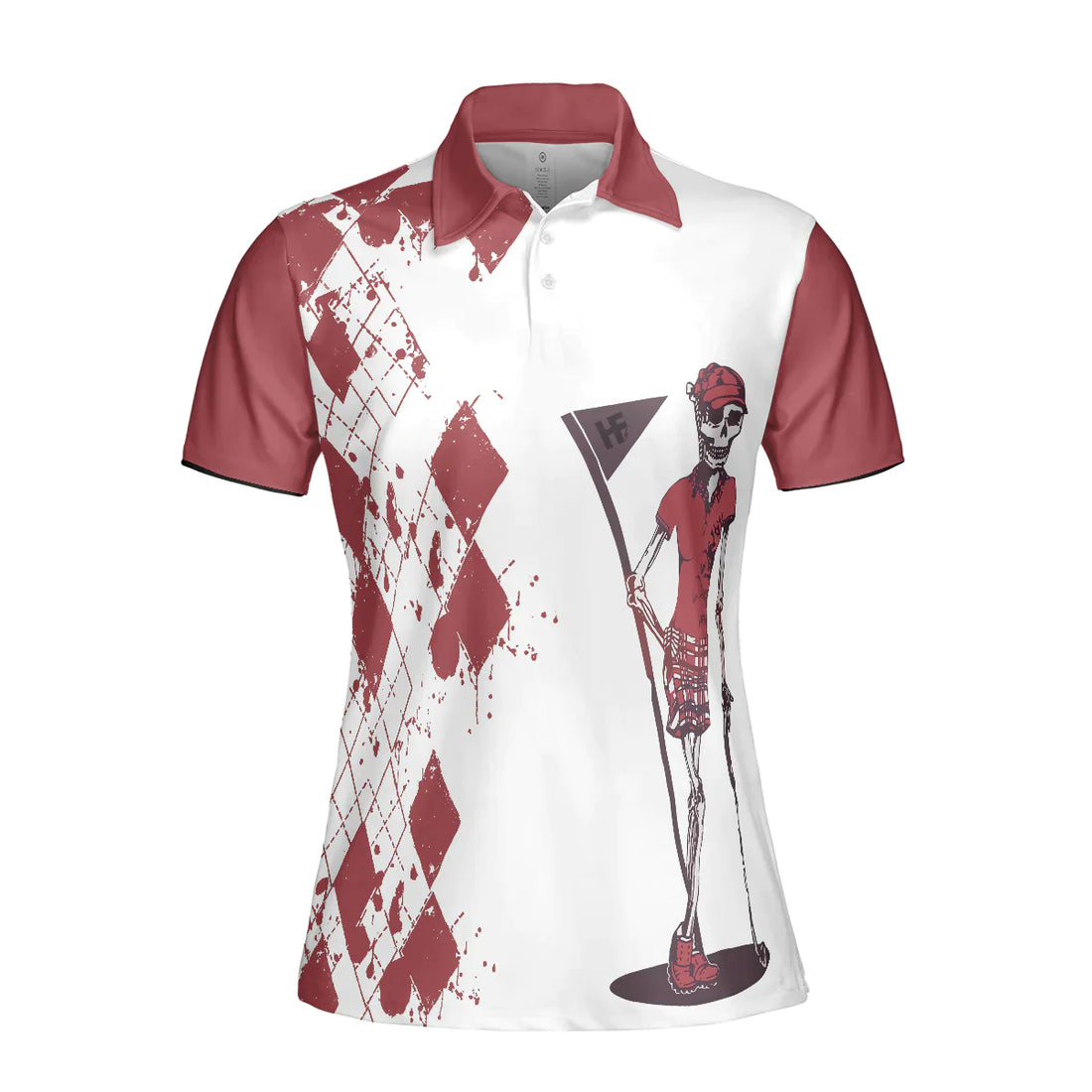 Golf Nine And Drink Wine Short Sleeve Women Polo Shirt