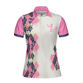 Tennis I Know I Play Like A Girl Short Sleeve Women Polo Shirt White And Pink Tennis Shirt For Ladies Gift For Tennis Players - 3