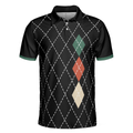 Best Dad By Par Polo Shirt Best Argyle Pattern Golf Shirt For Male Golf Gift Idea For Dad On Fathers Day - 3