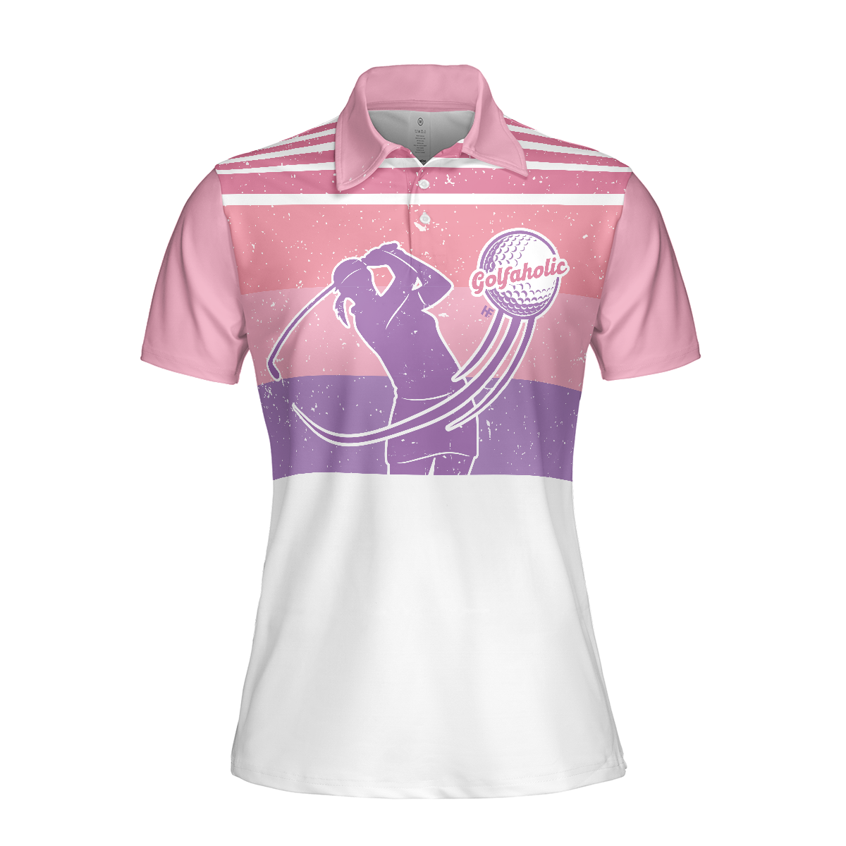 I Golf Like A Girl Try To Keep Up V2 Short Sleeve Women Polo Shirt Pink Golf Shirt For Ladies - 3