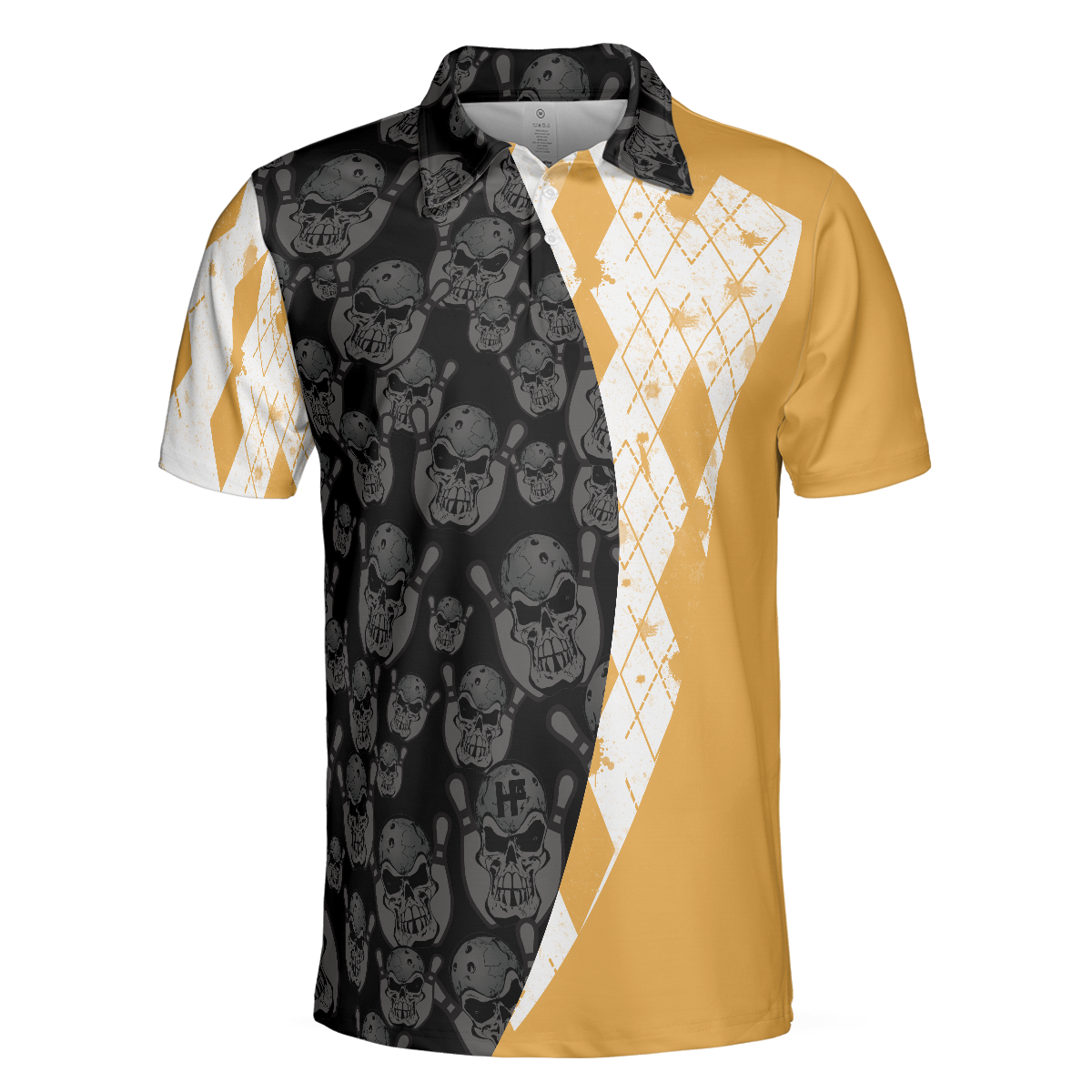 Bowling Dad Like A Normal Dad But Cooler Polo Shirt Argyle Pattern Bowling Polo Shirt For Bowler Dad - 3