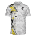 Golf Instructions Triangle And Camouflage Pattern Polo Shirt - 3