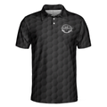 Pray For Birdie Golfing Skeleton Polo Shirt Black Golf Pattern Skull Polo Shirt Best Golf Shirt For Men - 3