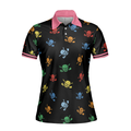 Golf Skull Women Shirt V1 Short Sleeve Women Polo Shirt - 3