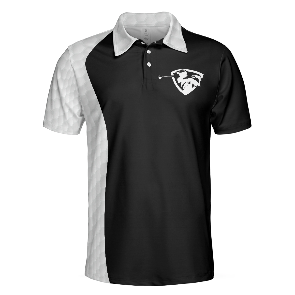 Golf I Play Like An Old Man Polo Shirt Black And White Golf Sayings Shirt Design Basic Golf Shirt For Golfers - 3