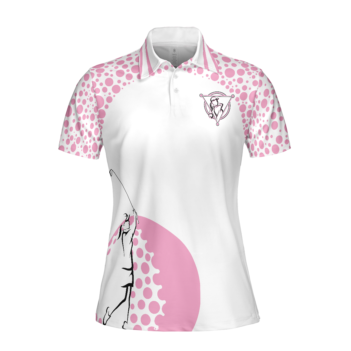 Empowered Women Empower Women Golf Pink Short Sleeve Women Polo Shirt Golf Shirt For Ladies Unique Female Golf Gift - 3