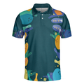 Sleep Less Bow More Mens Green Bowling Polo Shirt - 3