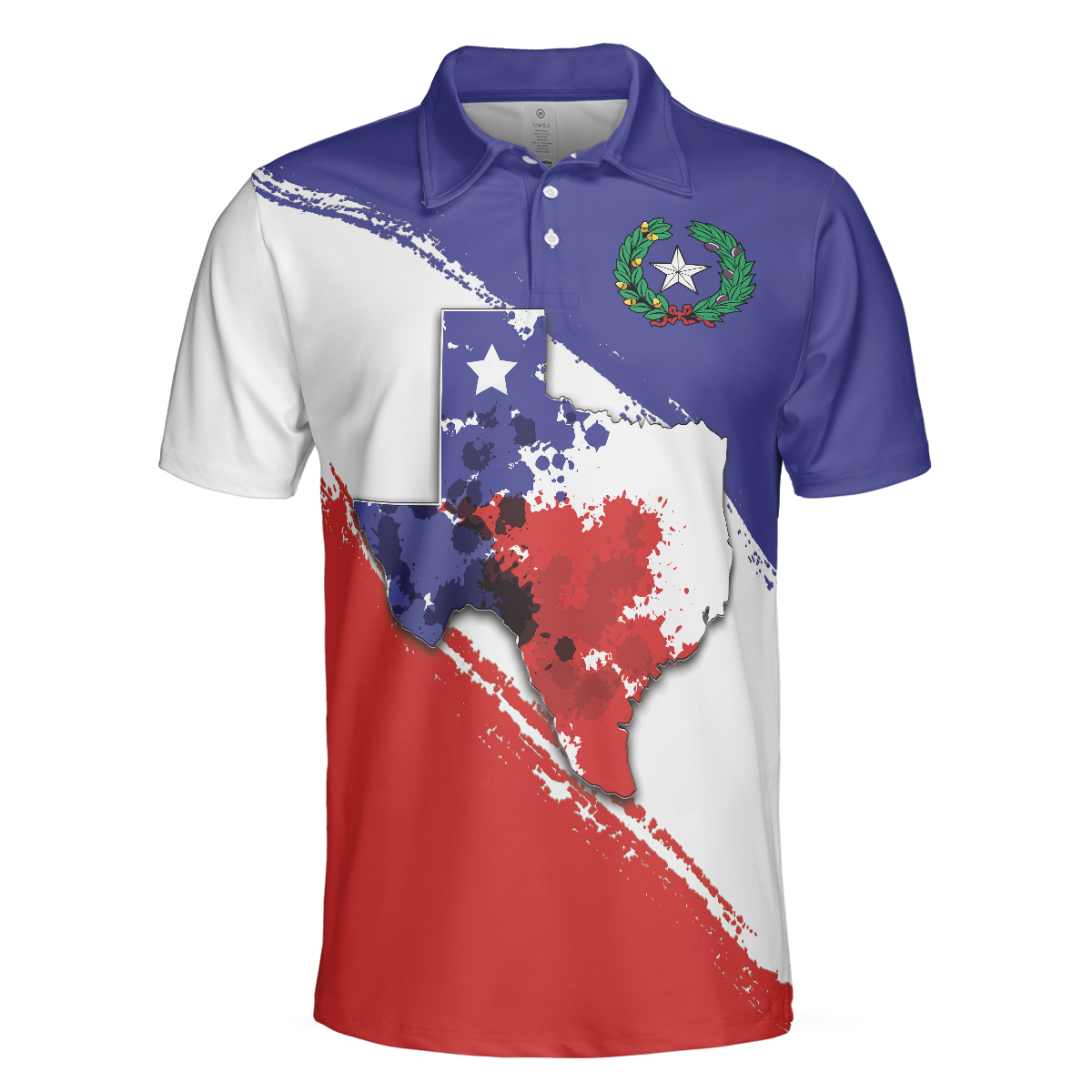 Texas Flag All Over Print Polo Shirt For Golf Texas Map And Flag Polo Shirt Texas Proud Shirt For Men - 3