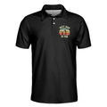 Golf Best Dad By Par Polo Shirt Black Golf Shirt With Sayings Best Golf Gift Idea For Dad - 3