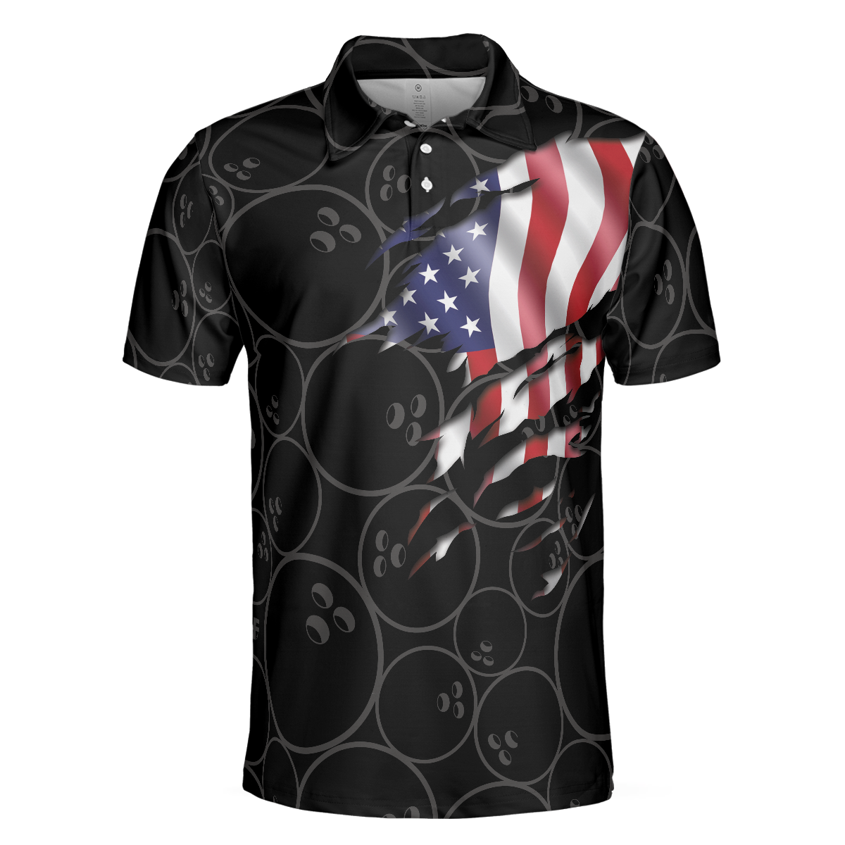 Thats How I Roll Bowling Shirt For Men Polo Shirt American Flag Bowling Shirt For Male Bowlers - 3