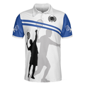 You Just Got Served Polo Shirt Blue And White Tennis Shirt For Men Gift For Tennis Players - 3