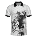 Drive It Like You Stole It Golf Polo Shirt Short Sleeve Black And White Golf Shirt For Men - 3