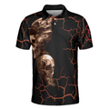 Bowl Curse Polo Shirt Skull Bowling Polo Shirt Design For Bowlers Spooky Halloween Bowling Gift Idea - 3