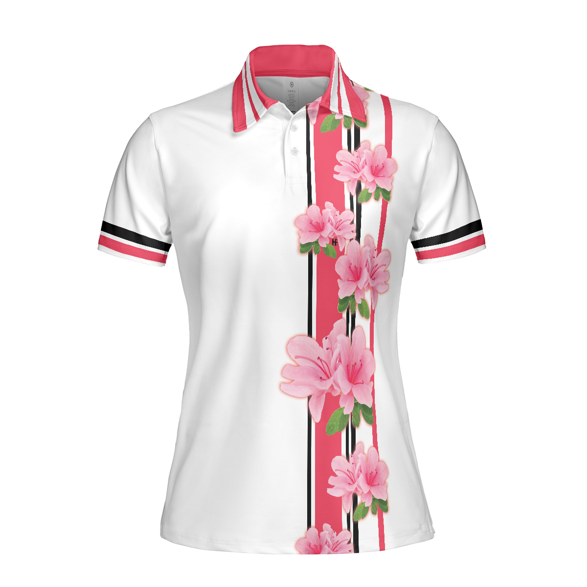 Life Is A Game But Golf Is Serious Golf Short Sleeve Women Polo Shirt Floral Shirt With Sayings For Women - 3