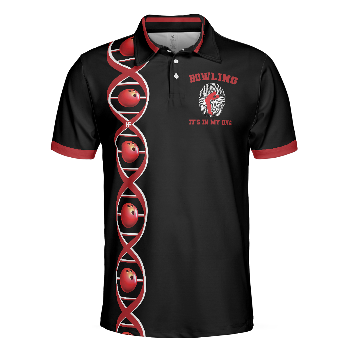 Bowling Its In My DNA Polo Shirt Swag Bowling Polo Shirt For Male Bowlers Best Bowling Gift Idea - 3