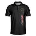 SM2 Dark Theme American Flag Polo Shirt - 3