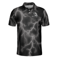 I Beat People With A Stick Polo Shirt Black Billiards Polo Shirt For Billiards Enthusiasts Scary Shirt - 3