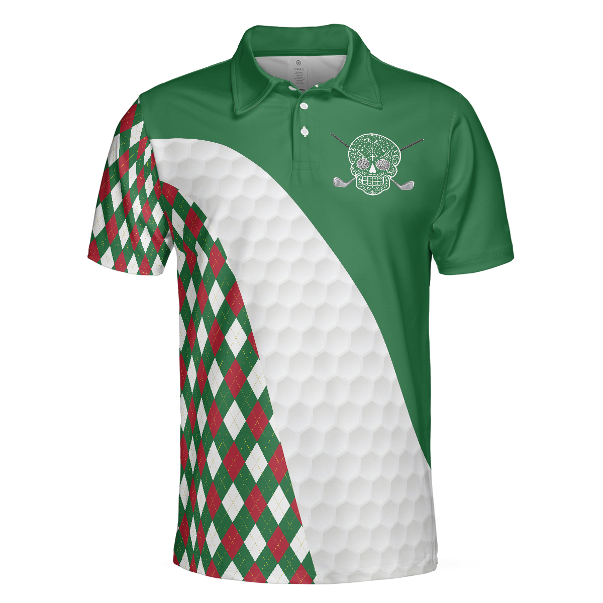 Golfing Without Tacos Is Just Walking On The Grass Polo Shirt Colorful Argyle Pattern Golf Shirt Funny Golf Shirt - 3