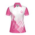 This Girls Got Drive Pink Golf Short Sleeve Women Polo Shirt Pink Pattern Golfing Shirt  Female Golf Gift - 3