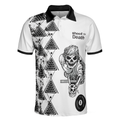 Billiards To Death Burry Me With Billiards Club Polo Shirt Cool Skull Polo Shirt Design For Billiards Lovers - 3