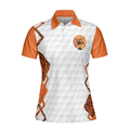 Golf I Have Two Titles Short Sleeve Women Polo Shirt Orange Leopard Golf Shirt For Ladies Gift For Golf Mom - 3