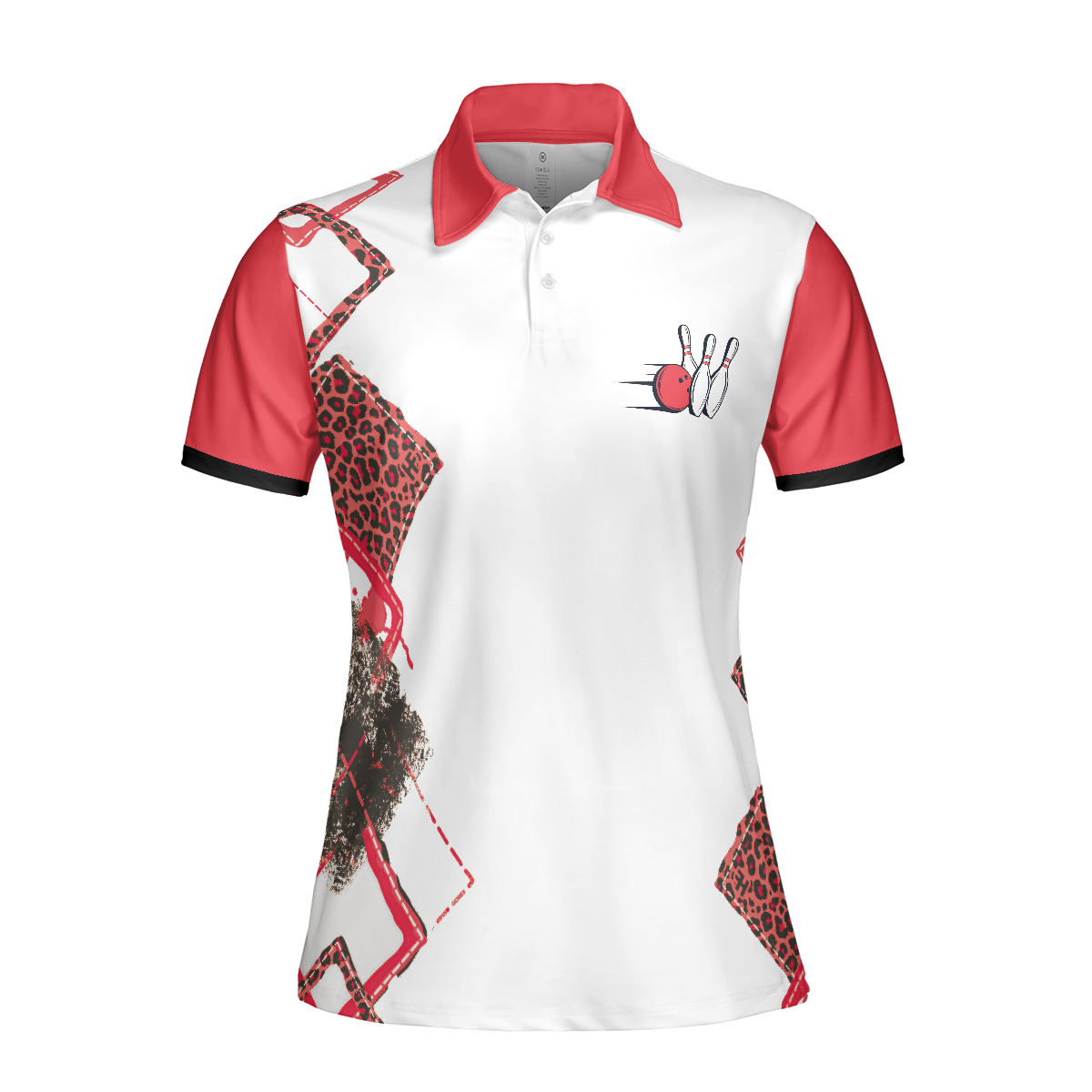 Were More Than Just Bowling Friends Were Like A Really Small Gang Short Sleeve Women Polo Shirt Leopard Bowling Shirt - 3