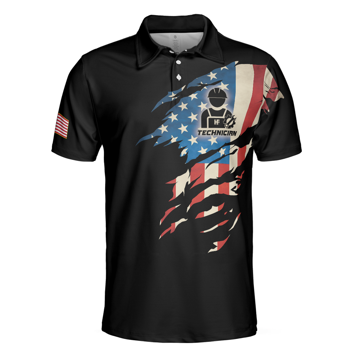 Technician My Craft Allows Me To Fix Anything Polo Shirt Skull American Flag Polo Shirt Best Technician Shirt For Men - 3