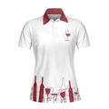 Im A Simple Woman Short Sleeve Women Polo Shirt Wine Golf Shirt For Ladies Golf Gift For Wine Lovers - 3