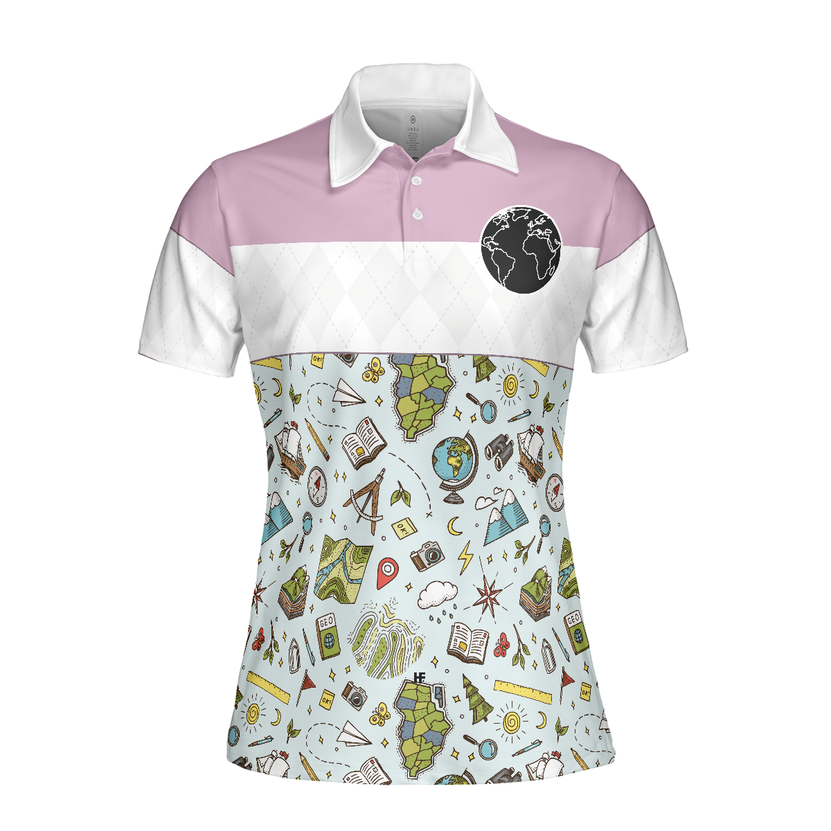 Geography Teacher Short Sleeve Women Polo Shirt - 3