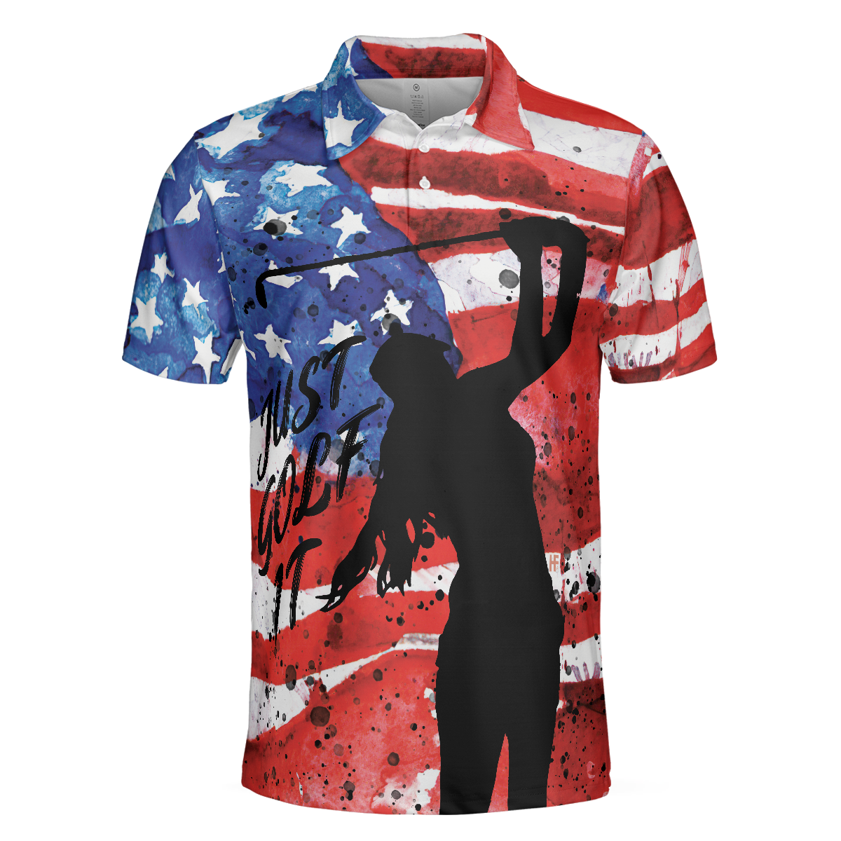 American Golfer Just Golf It V2 Short Sleeve Golf Polo Shirt Polo Shirts For Men And Women - 3