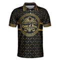 I Need My Daily Dose Of Iron Black  Gold Polo Shirt Luxury Golden Greek Golf Shirt For Men - 3