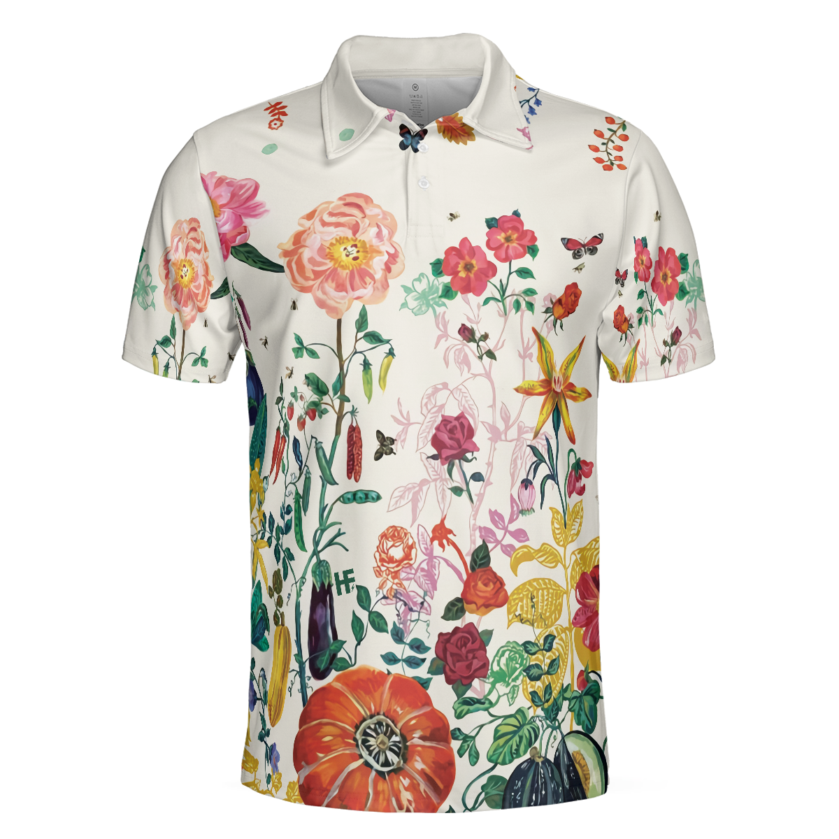 Tropical Floral Summer Polo Shirt Floral Print Tropical Polo Shirt For Summer Best Summer Vibe Shirt - 3