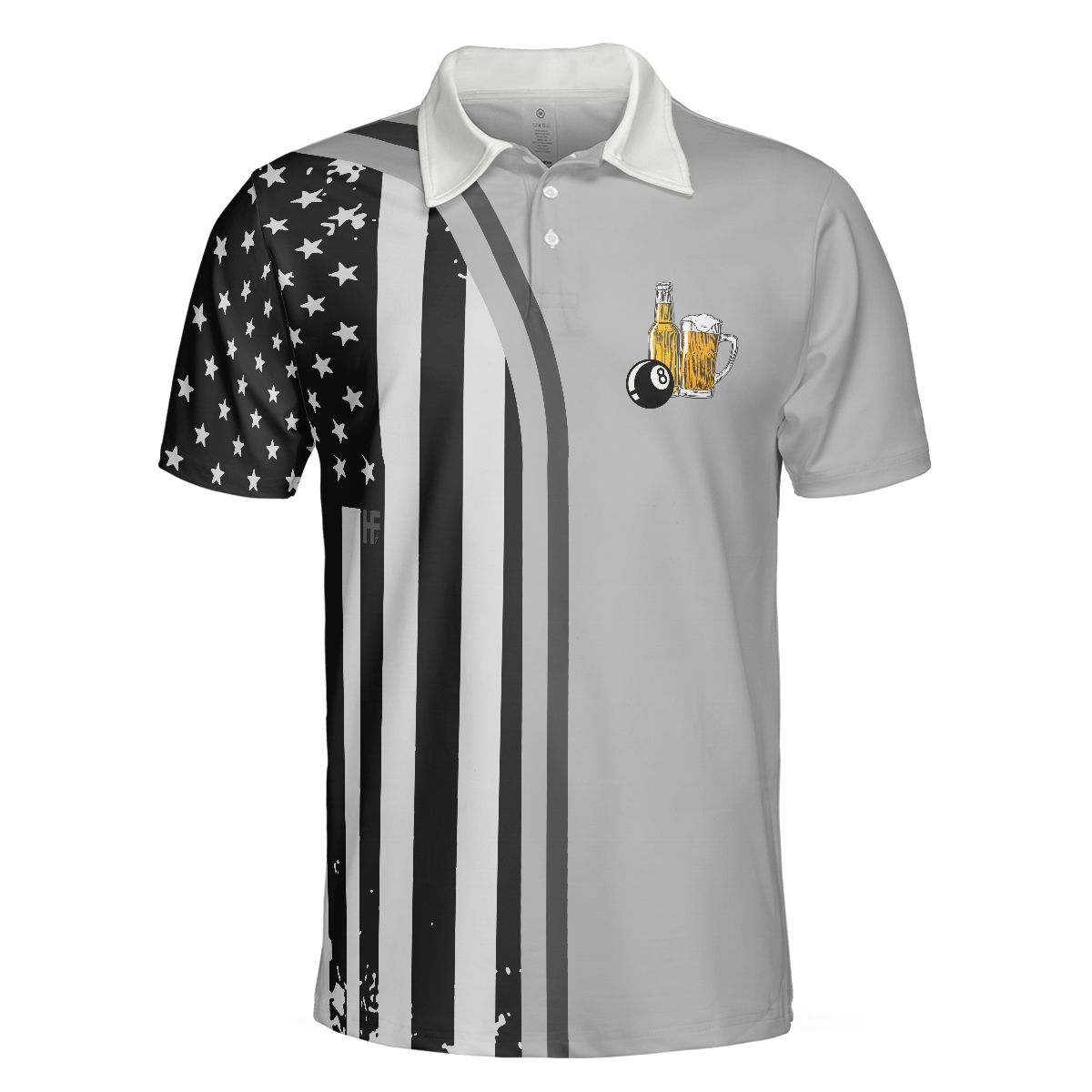 Weekend Forecast Pool Player Billiards Polo Shirt American Flag Pattern Billiard Polo Shirt Gift For Billiard Lovers - 3