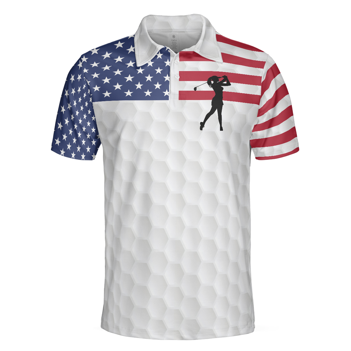 Premium American Golfer Female Ver Short Sleeve Polo Shirt Polo Shirts For Men And Women - 3